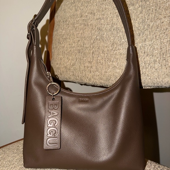 BAGGU Dark Brown Shoulder Bag - Picture 3 of 4